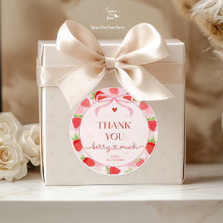 Sticker Rond Berry Strawberry