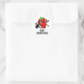 Sticker Rond Berry Superstitieux Fruit Pun (Sac)