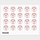 Sticker Rond Berry Sweet 1er anniversaire (Feuille)