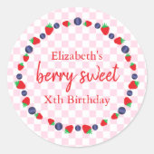 Sticker Rond Berry Sweet Anniversaire (Devant)
