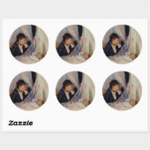 Sticker Rond Berthe Morisot (Feuille)