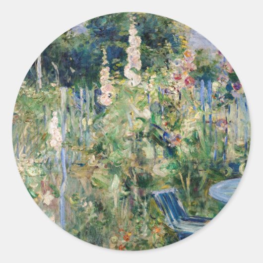 Sticker Rond Berthe Morisot - Tremieres Rose (Devant)