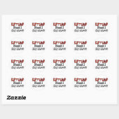 Sticker Rond Besoin de plus de ketchup (Feuille)