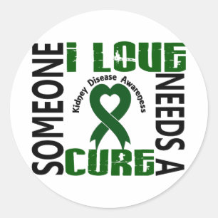 Sticker Rond Besoin D'Une Maladie Cure 4 Du Rein