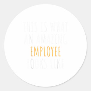 Sticker Rond Best Employee Appreciation Thank You End Of Year C
