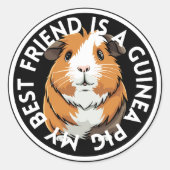Sticker Rond Best Friend Guinée (Devant)