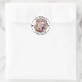 Sticker Rond BEST GRANDPA PAR PAR MONogramme photo (Sac)