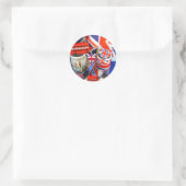 Sticker Rond Best of British Souvenirs (Sac)