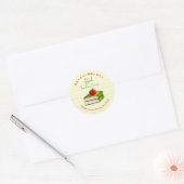 Sticker Rond Best Teacher Ever Apple Book Note Paper (Enveloppe)