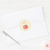 Sticker Rond Best Teacher Ever Apple Note Paper (Enveloppe)