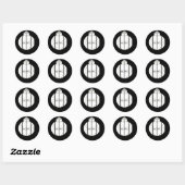 Sticker Rond Bestiail de prison (Feuille)
