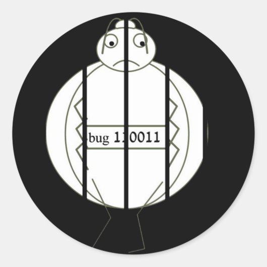 Sticker Rond Bestiail de prison (Devant)