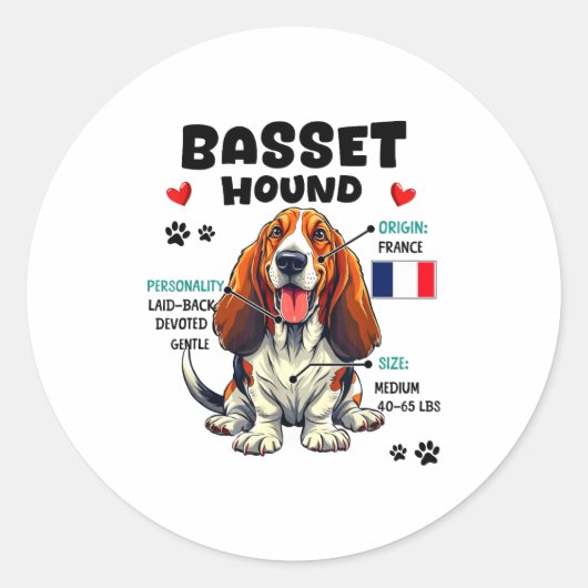 Sticker Rond Bet Hound Owner Funny Bet Hound Lover  (Devant)