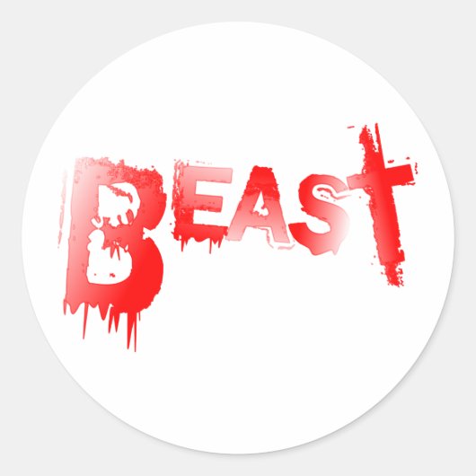 Sticker Rond Bête (Devant)