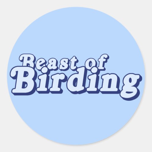 Sticker Rond Bête des oiseaux (Devant)