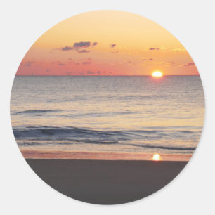 Sticker Rond Bethany Beach Sunrise II