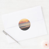 Sticker Rond Bethany Beach Sunrise II (Enveloppe)