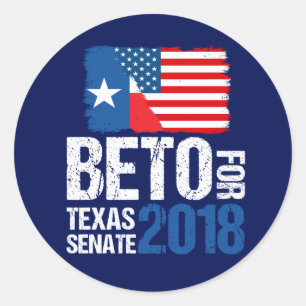 Sticker Rond Beto O'Rourke pour l'élection du Sénat du Texas en