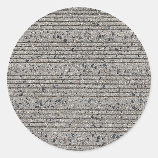 Sticker Rond Béton Gris Cimetière Trottoir (Devant)