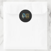Sticker Rond Betta Fish Parce Que L'Amoureux De L'Aquarium Comb (Sac)