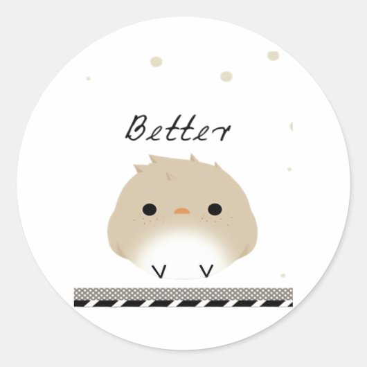 Sticker Rond Better Together Clean Design  (Devant)