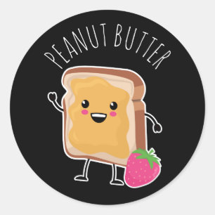 Sticker Rond Better Together (PB & J) : Beurre d'arachide