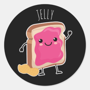 Sticker Rond Better Together (PB & J) : Jelly