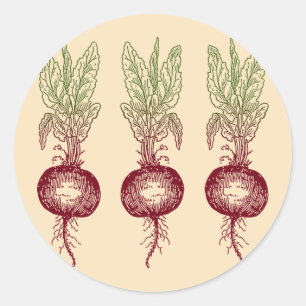 Sticker Rond betterave