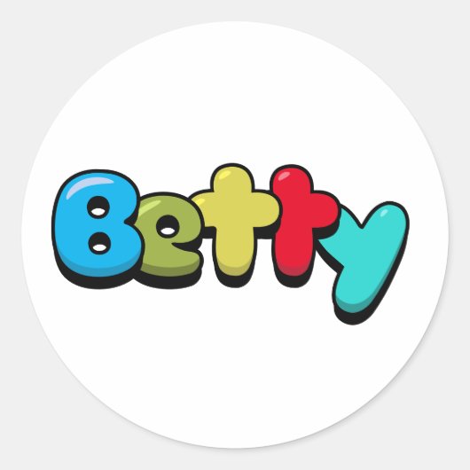 Sticker Rond Betty (Devant)