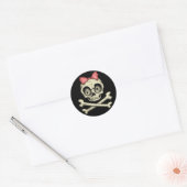 Sticker Rond Betty Bones (Enveloppe)