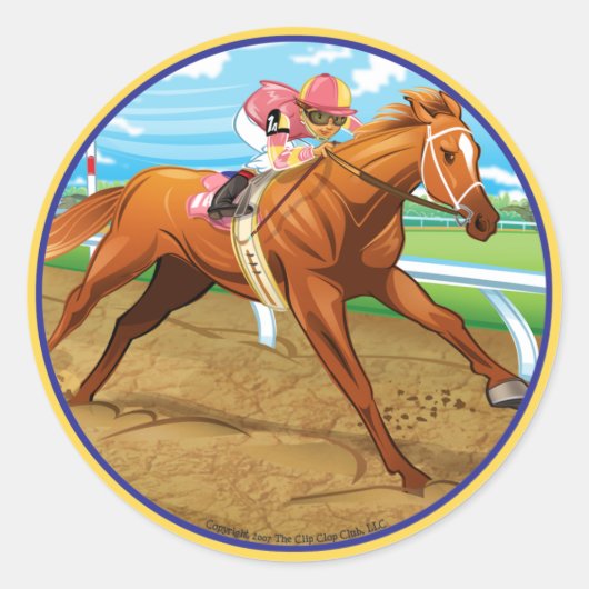 Sticker Rond Beulah & Big Red (Devant)