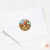 Sticker Rond Beulah & Big Red (Enveloppe)