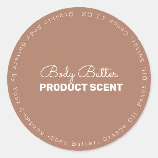 Sticker Rond Beurre biologique Bain Bain Entreprise