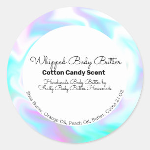 Sticker Rond Beurre de bonbon en coton Bain Marquage Emballage