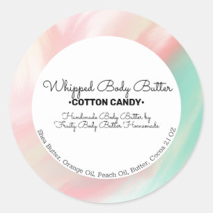 Sticker Rond Beurre de bonbon en coton Bain Marquage Emballage 