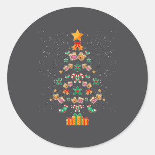 Sticker Rond Beurre de cacahuète et gelée de Noël Pb & J