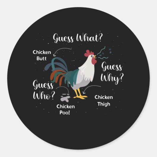 Sticker Rond Beurre de poulet : pourquoi cultiver la cuisse de (Devant)
