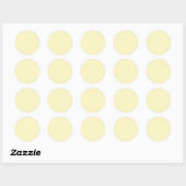 Sticker Rond Beurre jaune uni (Feuille)