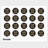 Sticker Rond Beurre Squash Dancing Vegetable (Feuille)