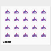 Sticker Rond Beverly Hills Love (Feuille)