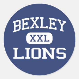 Sticker Rond Bexley - lions - lycée de Bexley - Bexley Ohio