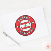 Sticker Rond Beyrouth Liban (Enveloppe)