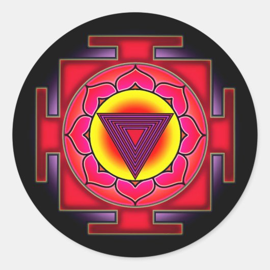 Sticker Rond Bhairavi Yantra (Devant)