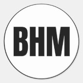 Sticker Rond BHM - Birmingham (Devant)