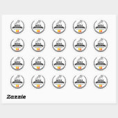 Sticker Rond Bhoutan (Feuille)