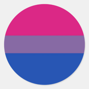 Sticker Rond Bi Flag Flies