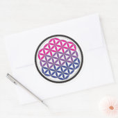 Sticker Rond bi géométrie sacrée (Enveloppe)