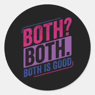 Sticker Rond Bi Pride Biualité Biale Bi Indicateur