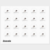Sticker Rond Biais normaux (Feuille)