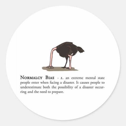 Sticker Rond Biais normaux (Devant)